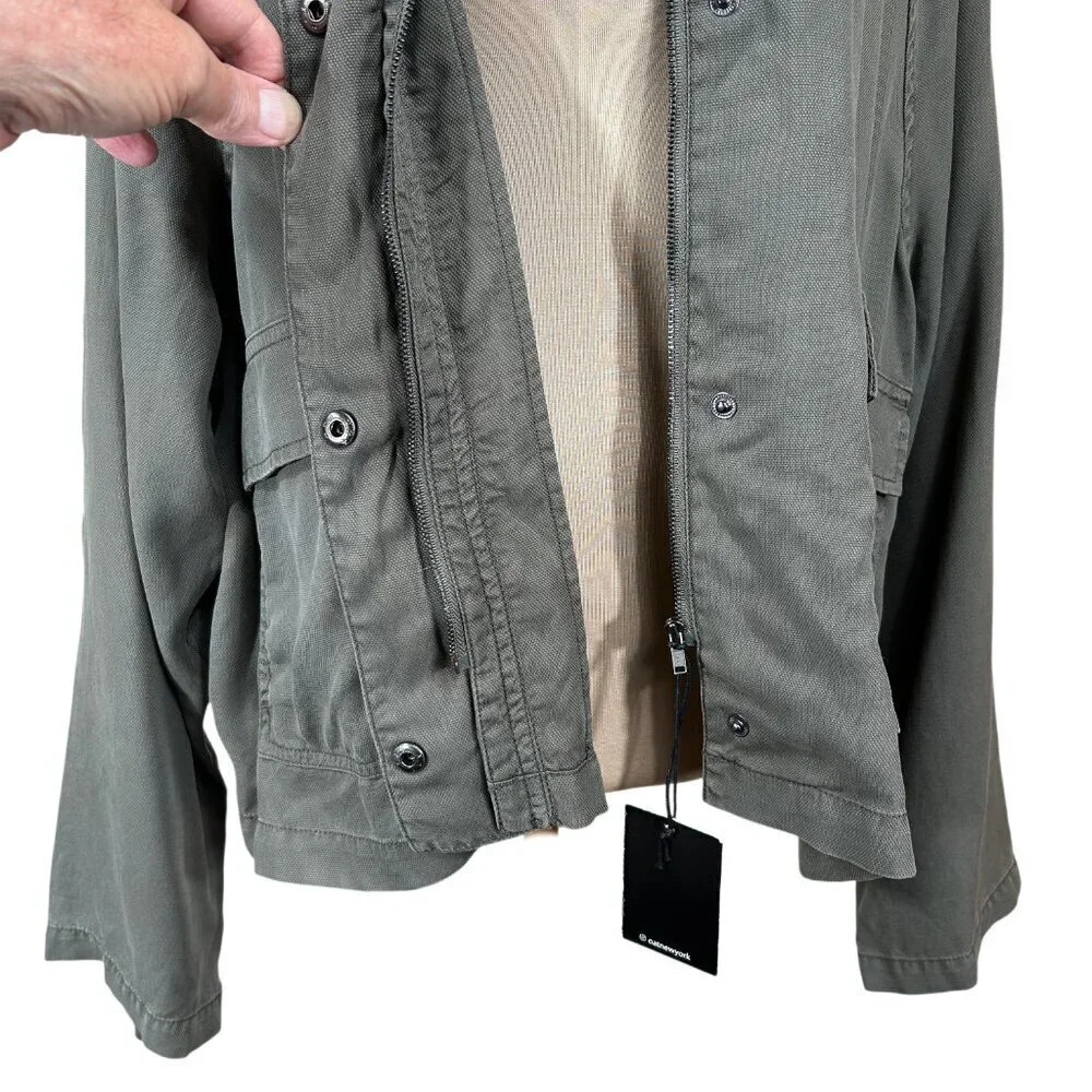 OAT New York NWT Olive Green Raglan Patch Pocket Jacket Size XL - Picture 10 of 14